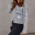 'Marlowe' Distressed Pearl Crop Jacket - Celes Fashion